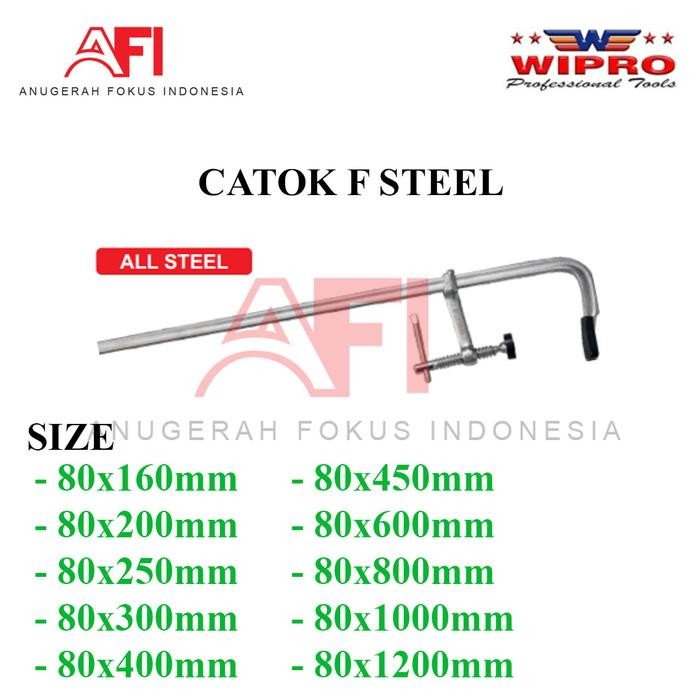 WIPRO CATOK F CLAMP KLEM PENJEPIT KAYU KACA TERMURAH