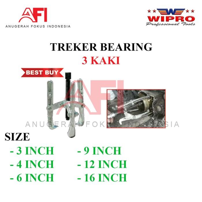 WIPRO TREKER BEARING 3 KAKI / 3 4 6 9 12 16 INCI INCH / TERMURAH
