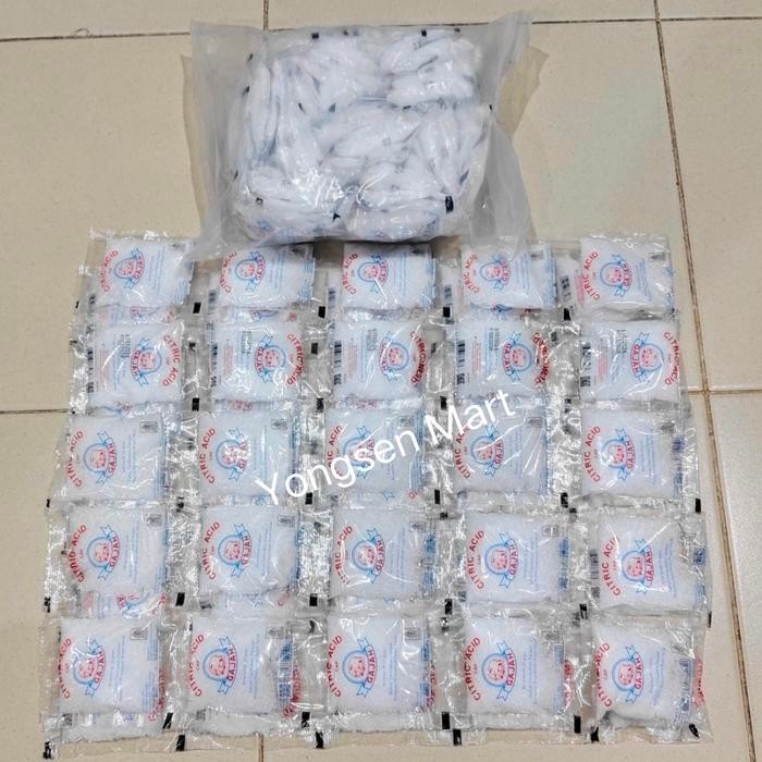 

TERLARIS (1 pak) pembersih pakaian / citric acid cap gajah sachet 20gr x 50 pcs READY STOCK