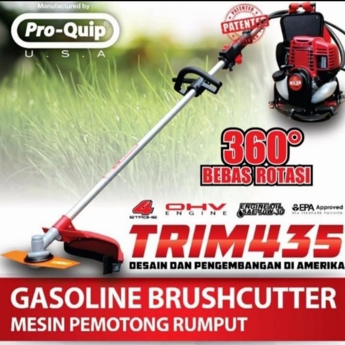 Mesin Pemotong Rumput Gendong 4Tak Proquip Trim 435 Pemotong Rumput Pertukangan