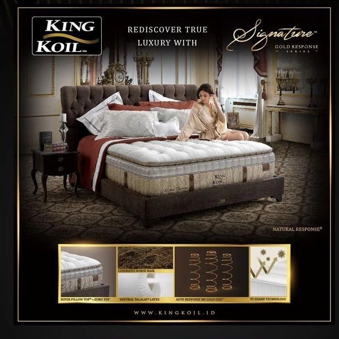 King Koil Kasur Springbed Natural Response -Full Set 180X200