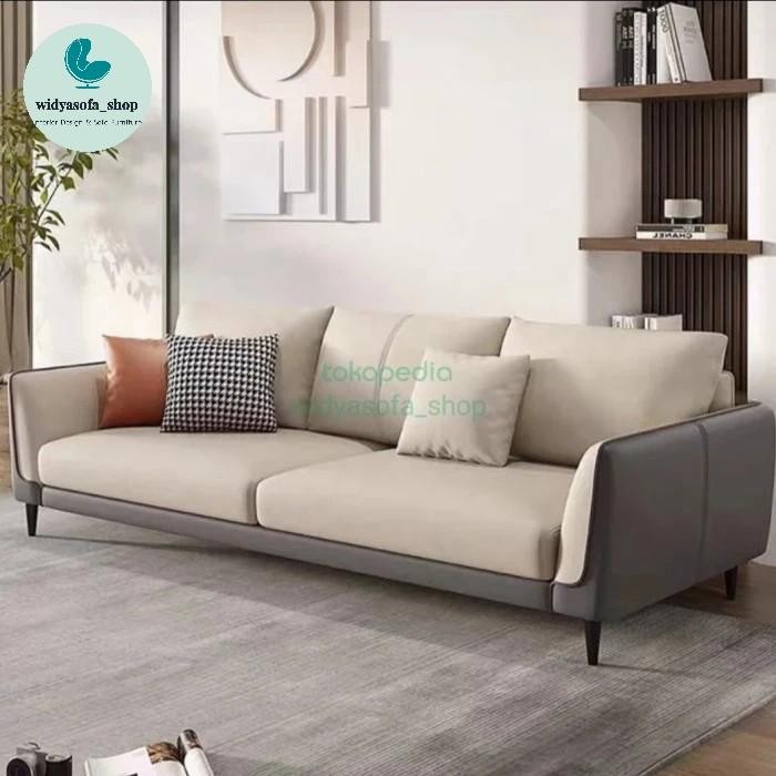 Kursi Sofa 3 Seater Nimalis Berkualitas Kulit Oscar Preum