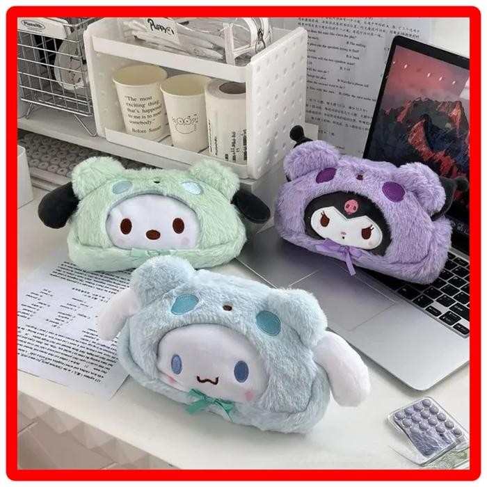 

BEST SELLER ST5 Pencil Case Sanrio Kuromi Cinnamoroll My Melody Pocchacco / Tempat Kotak Pensil Alat