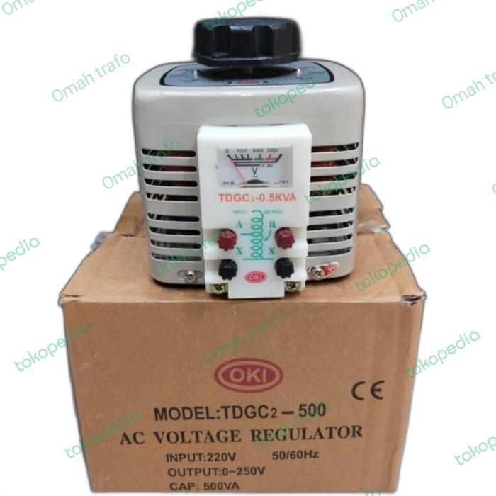 Ready Stock Slide Regulator Oki 500 Watt Type Tdgc2-0.5Kva