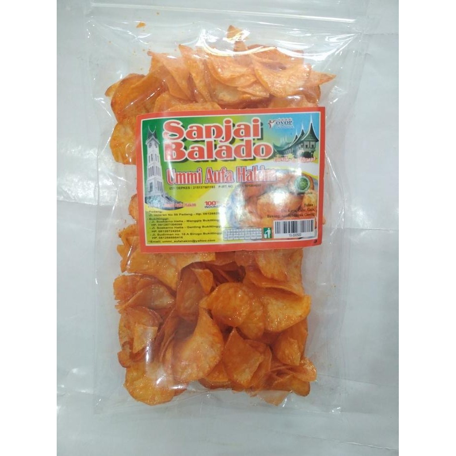 

Sedia Kripik Sanjai Balado Ummi Aufa Hakim 250 gram