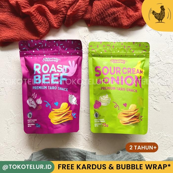 

Sedia CHIP CHIP HOORAY - Keripik Talas Premium Ce Snack Taro Sehat