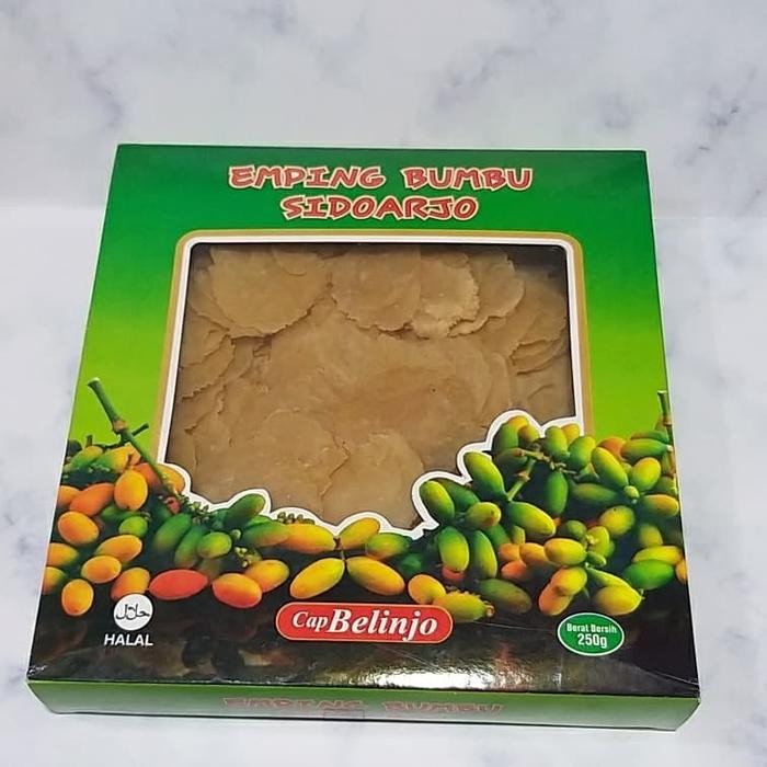

Sedia emping bumbu sidoarjo / emping / cap belinjo / 250gram