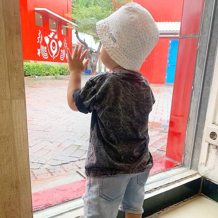 Promo Washed Tees Baju Kaos Polos Anak Unisex Lengan Pendek Katun Anak 0-7 Tahun Combed Bayi Cotton