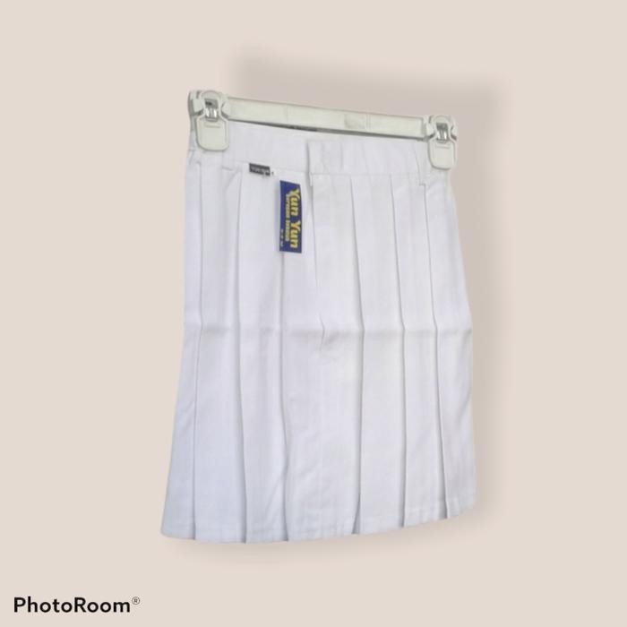 Product Laris Rok Bawahan Sd Rempel Putih Dan Merah Pendek Bahan Famatex