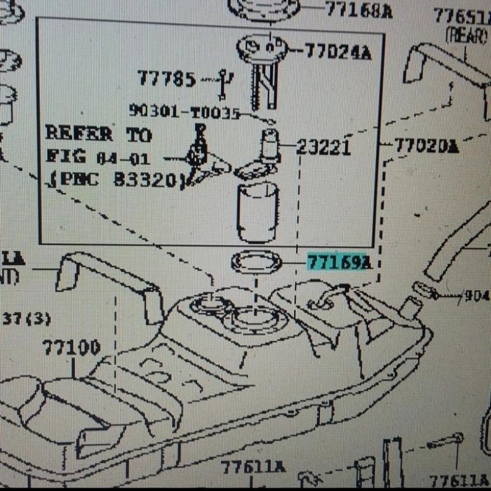 Karet Tutup Tangki Seal Tutup Tangki Bensin Solar Inova Fortuner Hilux Ori