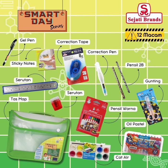 

Paket TAB ( Tahun Ajaran Baru ) Lengkap Alat Tulis Sekolah Smart Day