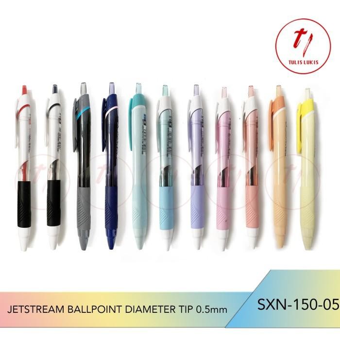 

PEN NGEBUT Jetstream Uniball diameter tip 0.5mm tinta hitam SXN-150-05