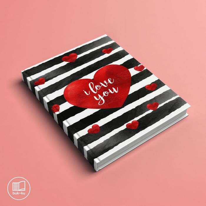 

Hadiah Valentine buku notes notebook custom tulis catatan