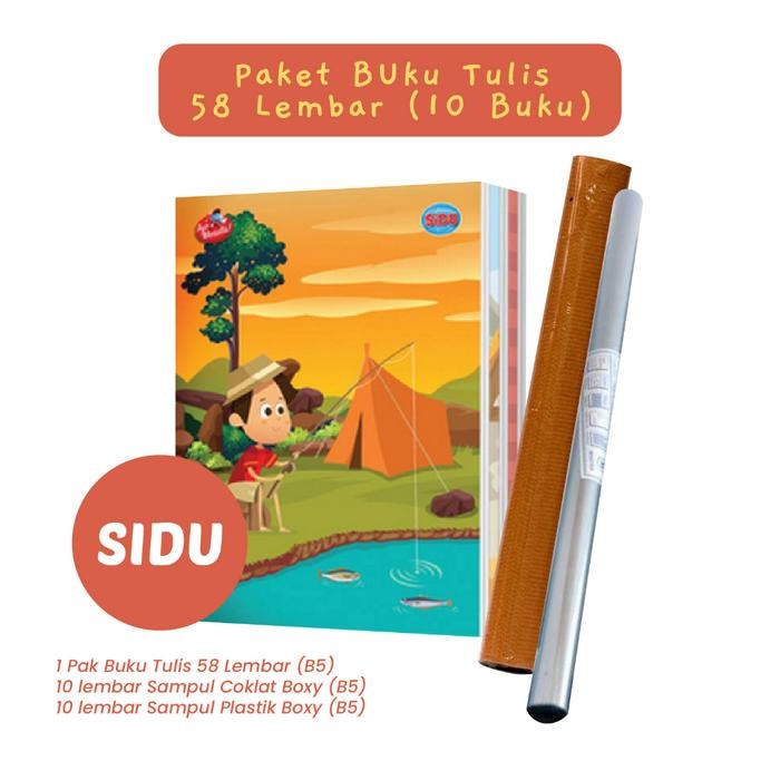

Paket Buku Tulis 58 Lembar Sampul Plastik Coklat Back To School