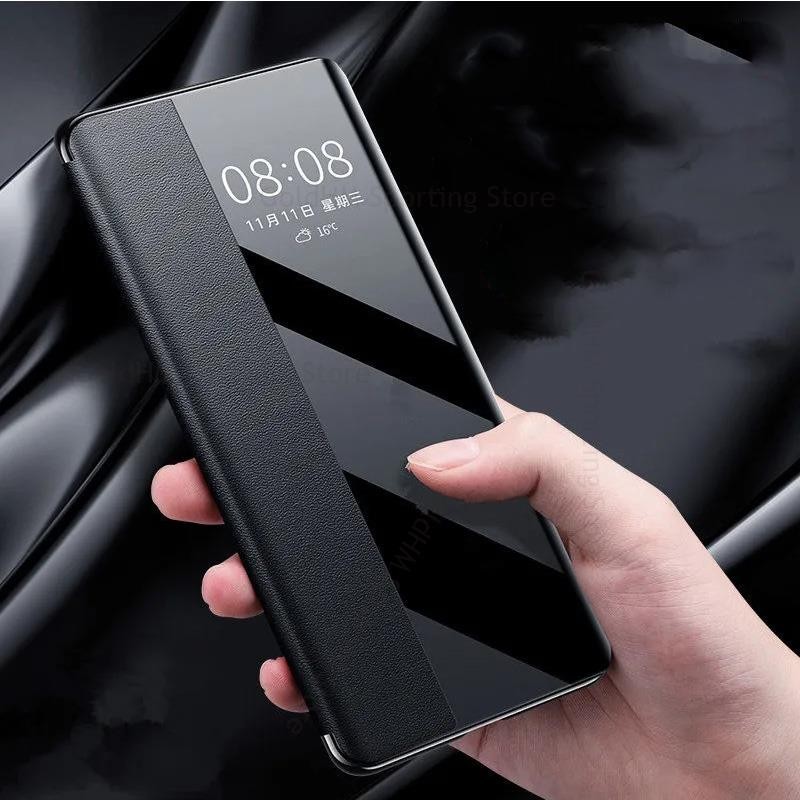 Cover For Xiaomi 14 Ultra 13 Pro View Windows Flip Leather Phone Case For Mi 14 Pro 11 12S 13 Ultra 