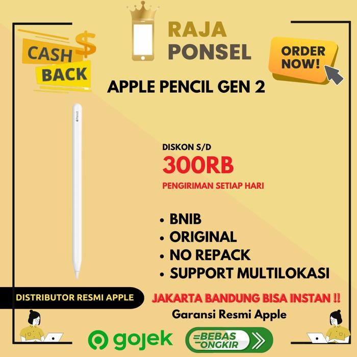 (Original) Apple Pencil 2 for iPad Pro 2018 11 / 12.9 Inch (2nd Gen)