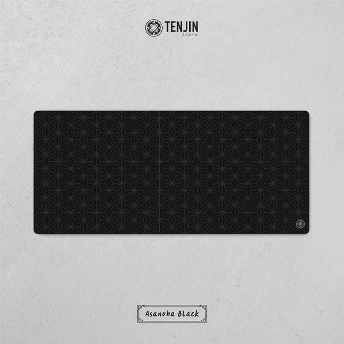 Tenjin Scrollworks - ASANOHA Black Deskmat