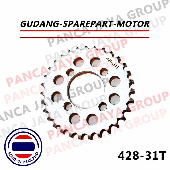 GEAR BELAKANG 428 31T 31-T KAWASAKI KSR110 KSR 110 PRO Z125 Z-125 PRO Z125PRO 110PRO