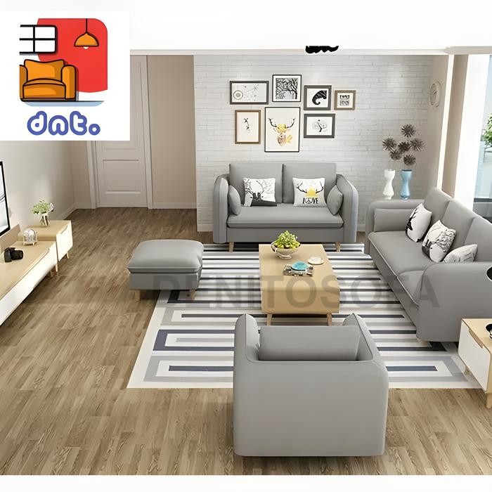 Sofa Nimalis 321 Sofa Ruang Tamu Kursi Tamu Kursi Jati Preum Quality Bahan Kulit Sintetis & Kayu