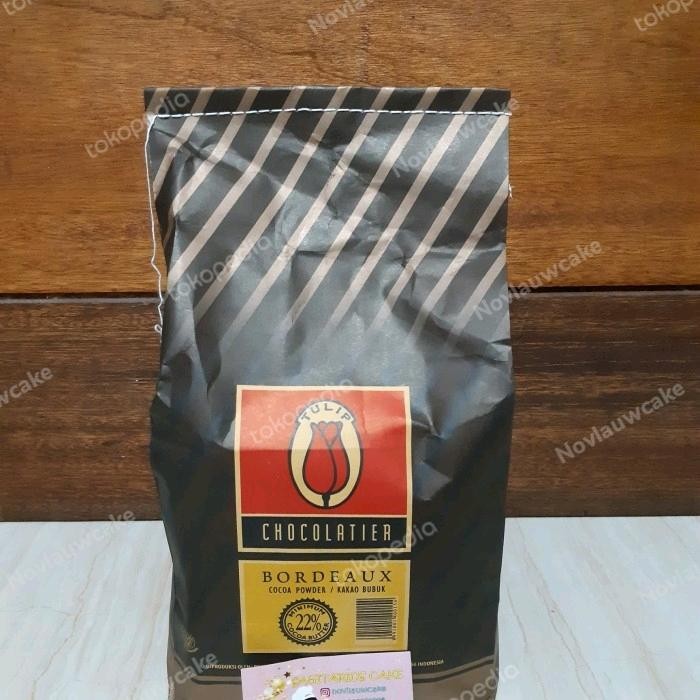 

tulip cocoa powder chocolate bordeaux repack 250gr /tulip coklat bubuk
