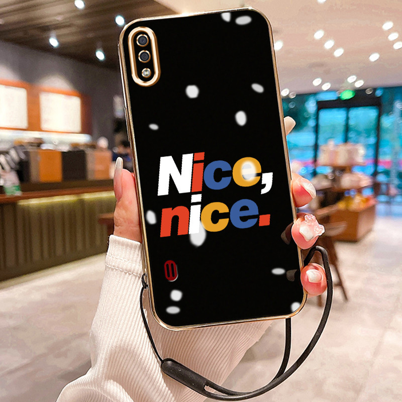 Casing Hp Untuk Samsung Galaxy A01 M01 Core A01 Core Case Casing Huruf berwarna HP Cesing Silikon So