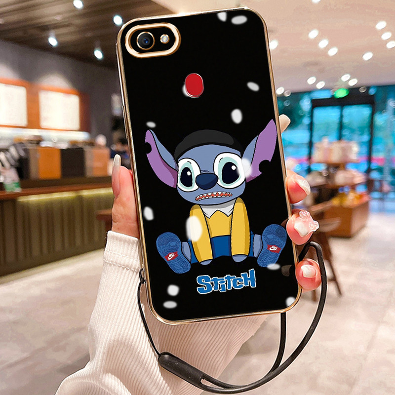 Casing Hp Untuk OPPO F7 F5 F5 Youth Case Casing kartun lucu HP Cesing Silikon Softcase disepuh tali 