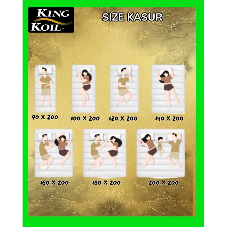 King Koil Kasur Full Latex New Viscountess - Kasur Saja 120X200
