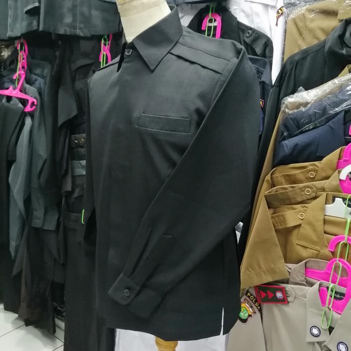 safari paspampres hitam lengan panjang