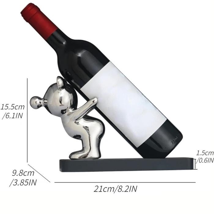 Cod Gevano Rak Botol Anggur Minuman Bottle Rack Wine Holder Dekorasi Meja Bar Koleksi Souvenir Gift