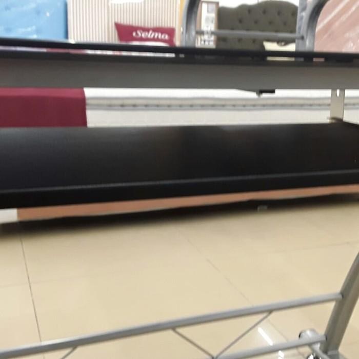 Meja Komputer Hazel Informa Tempered Glass