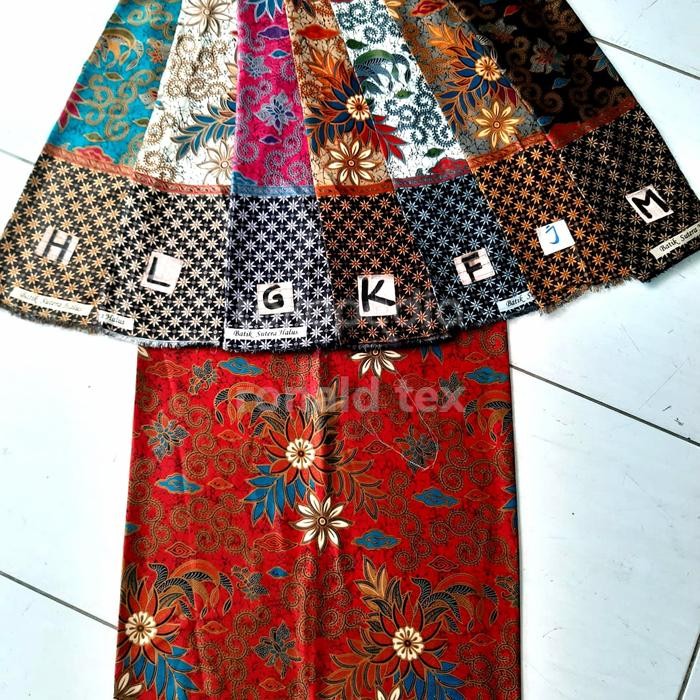 kain batik sutra halus semi sutra