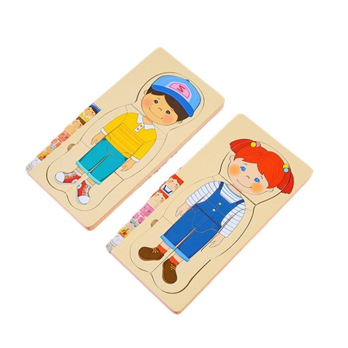 Diskon 3D Human Body Multilayer Puzzle Human Body Structure Wooden Puzzle Toy Cod