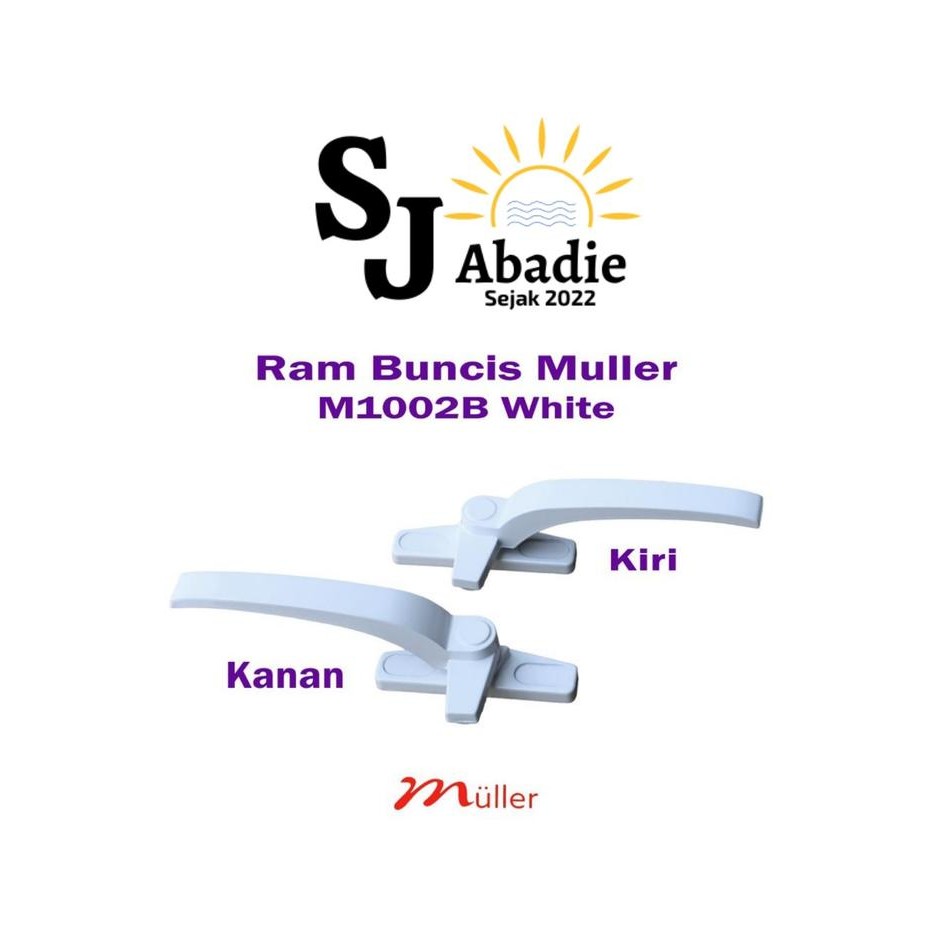 PROMO (4 PCS) Grendel Kunci Jendela Rambuncis MULLER Aluminium M1002B P / H