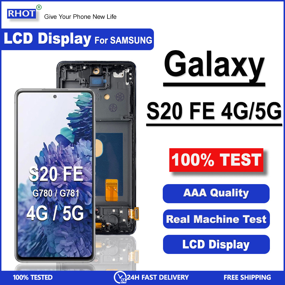 Super AMOLED Display For Samsung Galaxy S20 FE LCD S20 FE 5G LCD G870  / G781 5G / S20 Lite LCD Scre
