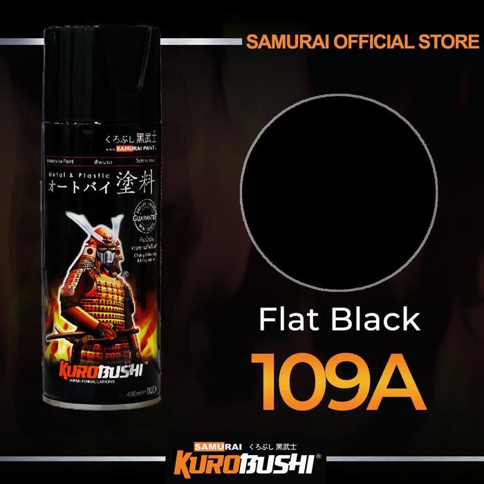 Samurai Paint Flat Black 109A Black Doff #109A