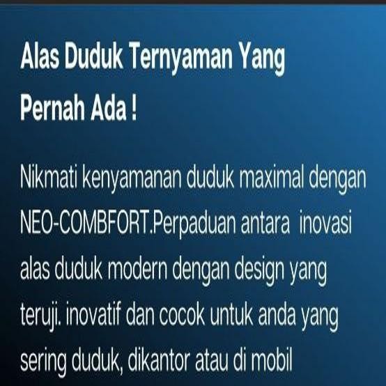 Neo Comford Original 100% Alas Duduk Sejuk Gel Silicon Ternyaman Gratisongkir