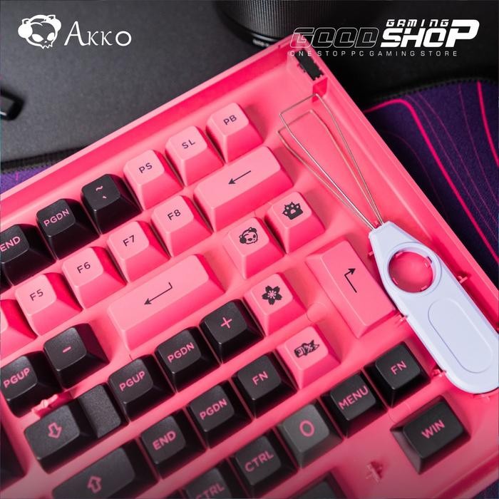 (Expert) Akko Black & Rose 197-Key ASA Profile - Keycap Set