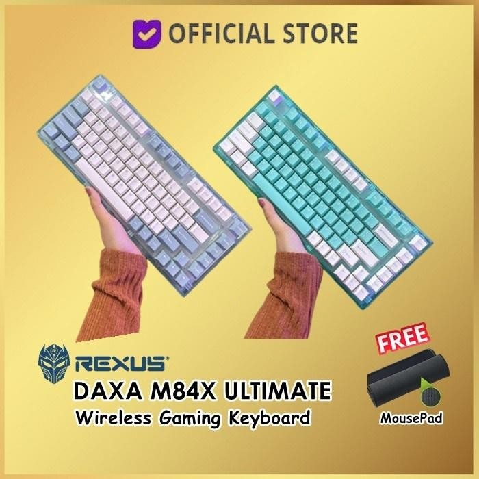 (Expert) Rexus Daxa M84X Ultimate Wireless Gaming RGB Keyboard M84 X M 84