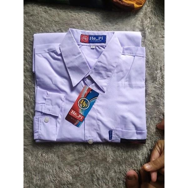 (Expert) Seragam sekolah Baju sekolah SMA lengan panjang seragam sekolah [HEPI] Katun Nyaman Putih
