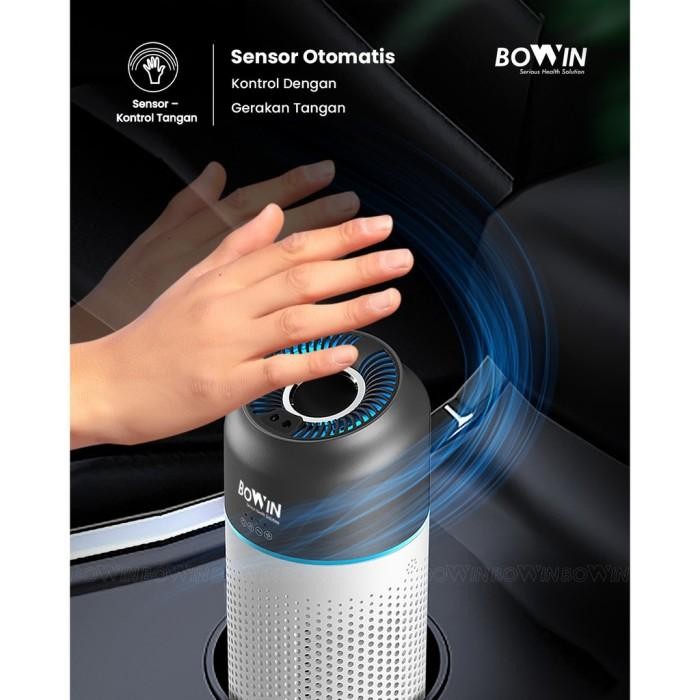 [Expret] Bowin Portable Car Air Purifier Oxy Fresh Smart Mini HEPA Mobil Rumah