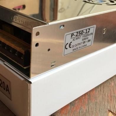 Expert Adaptor 12V 20A Power Supply Switching LED Jaring 20 Ampere 12 Volt DC