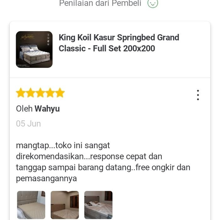 King Koil Kasur Springbed Grand Classic (Full Set) - Ukuran 160X200