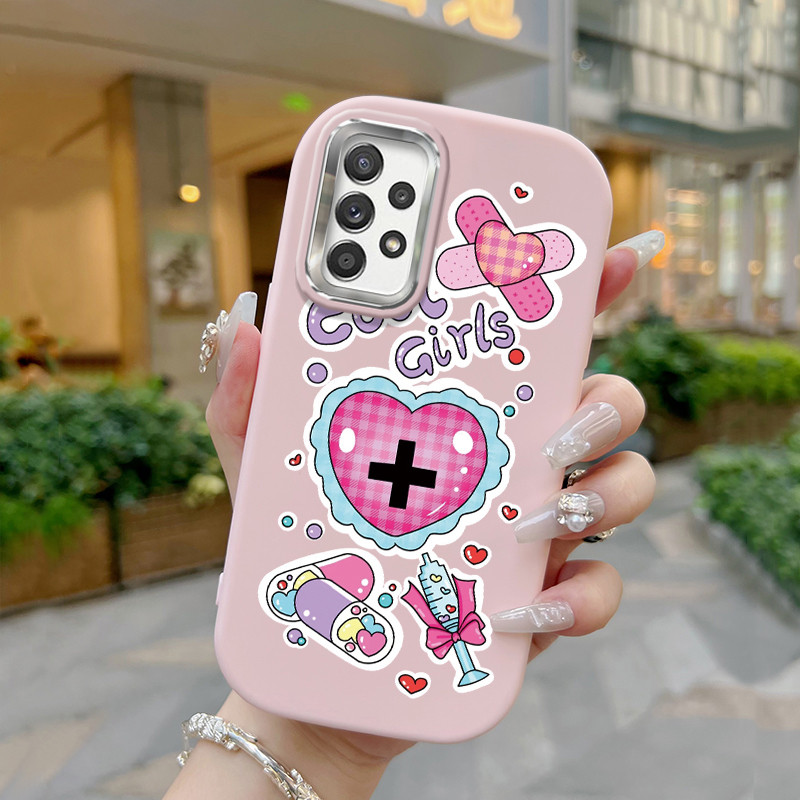 Casing Hp Untuk Samsung Galaxy A52 4G A52 5G A52s 5G A51 M40s Case Casing Cinta Kemudahan Sticker Ke