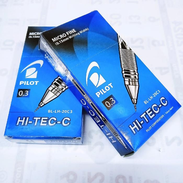 

Pulpen Pilot Hi-TEC-C MiCRO FINE 0.3/0.4mm isi 12 pcs - Hitam/Biru - Tinta