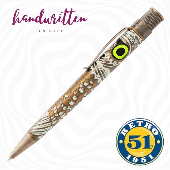 

RETRO 51 Tornado Rescue Rollerball Ballpoint Pen Owl/ Pulpen