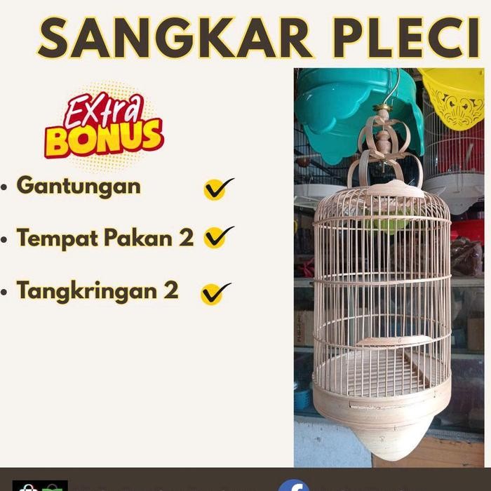 Kandang Burung Pleci Bambu sangkar pleci sangkar prenjak sangkar kolibri sangkar ciblek sangkar