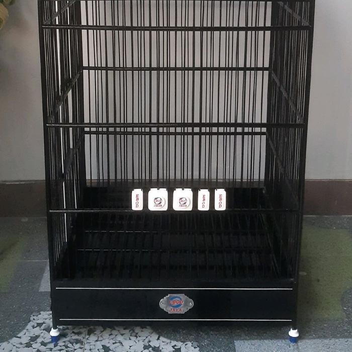 Sangkar kotak Ebod jaya no 1 2 dan 3 decal water ruji bambu