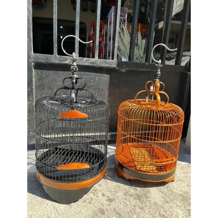READY SANGKAR CUNGKOK BULAT KECIL MATANG SANGKAR KECIL BURUNG PLECI KONIN DIAMETER 24 CM BAHAN FULL