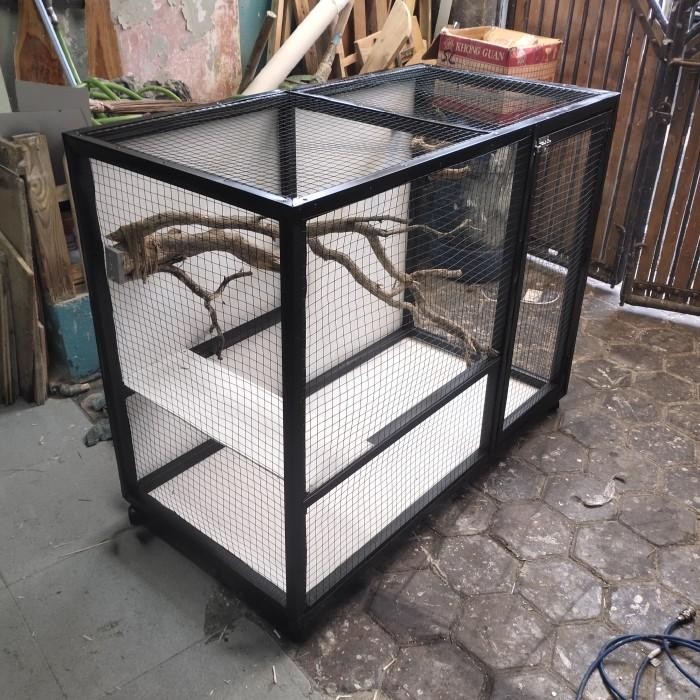 SANGKAR KANDANG TERNAK UMBARAN KOLONI BURUNG LOVEBERD KENARI