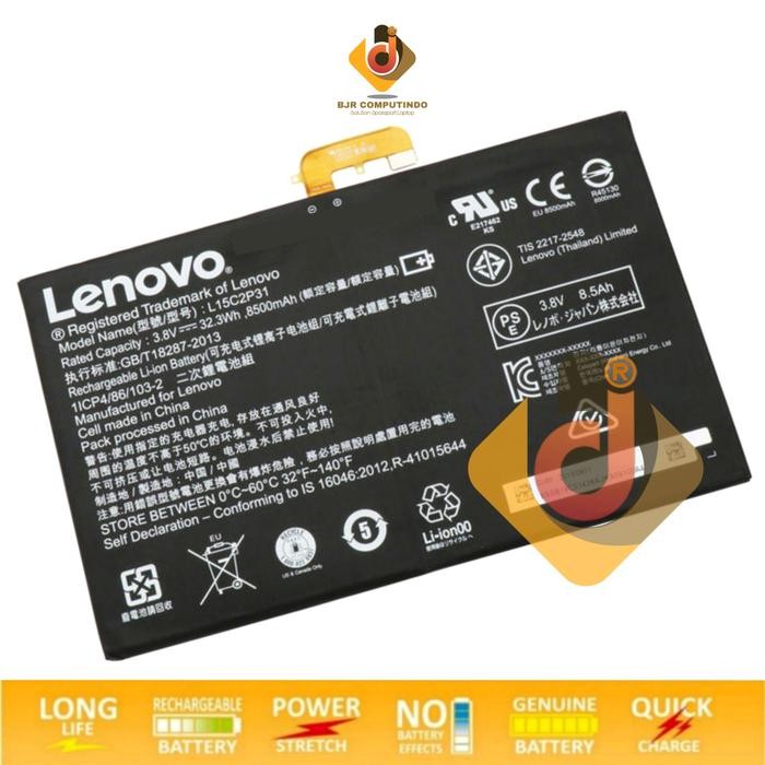 Baterai Lenovo Yoga Book YB1 YB1-X90F YB1-X91F L15C2P31 SB18C04740 ORI